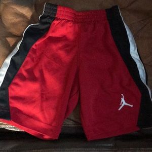2 pairs of boys Air Jordan shorts